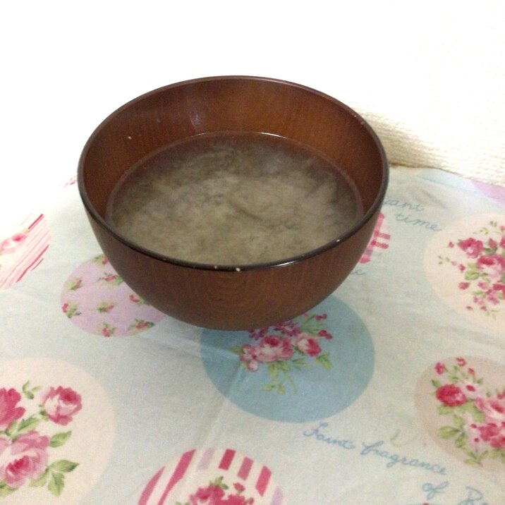 なすと油揚げの味噌汁